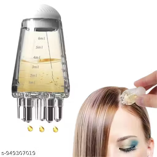 Hair oil applicator comb