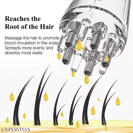 Hair oil applicator comb